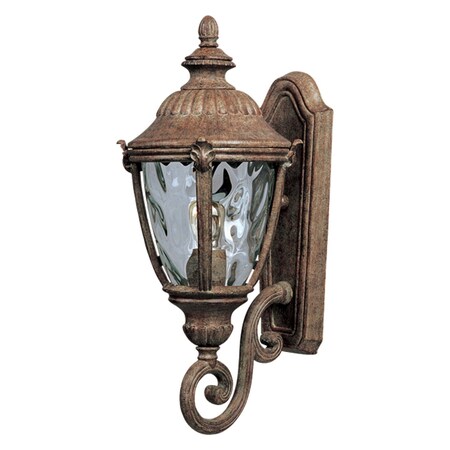 Maxim One Light Earth Tone Water Glass Glass Wall Lantern 3184WGET
